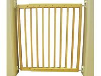 Two panels extending wooden gate