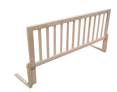 Wooden bed rail